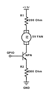 5V fan with voltage resistor