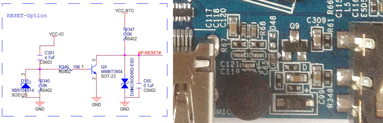 Orange Pi PC 2 Reset Option Schematic/PCB